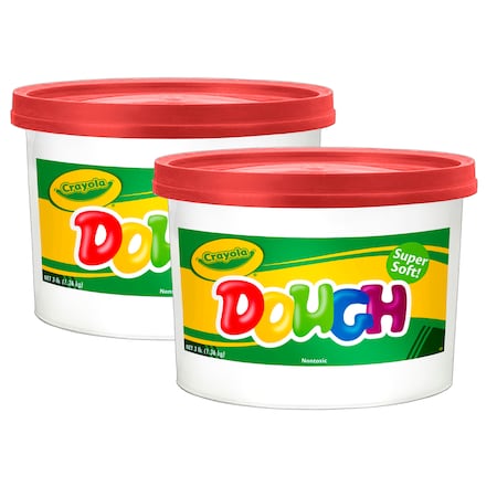 Crayola Modeling Dough, Red, 3 lb. Bucket, PK2 BIN1538